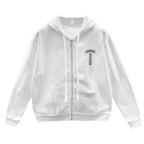 Chrome Hearts Dagger Zip Up White 