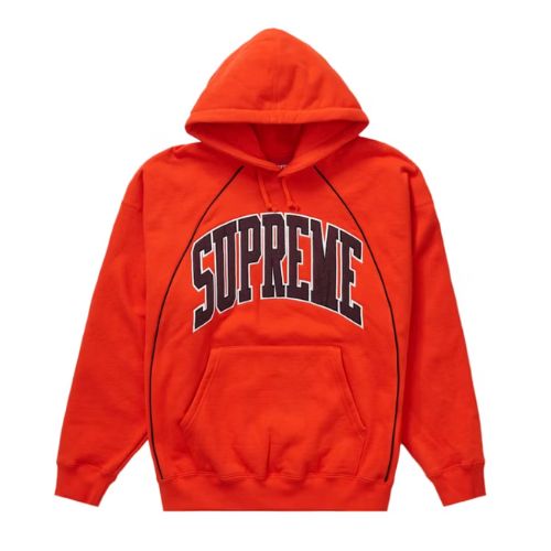 Supreme Boxy Piping Arc Hooded Bright Orange
