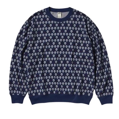 Kaws x Uniqlo Light Bulb Crewneck Navy