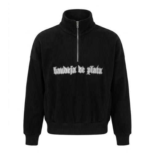 bandeja de plata quarter zip black