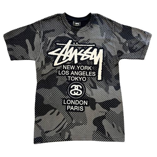 Stüssy All Over Print City T-Shirt Black