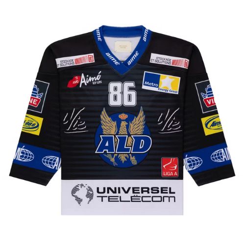 Aimé Leon Dore Team Hockey Jersey Black