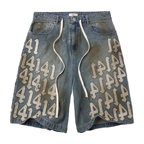 Vale Forever White Charm Jorts Blue