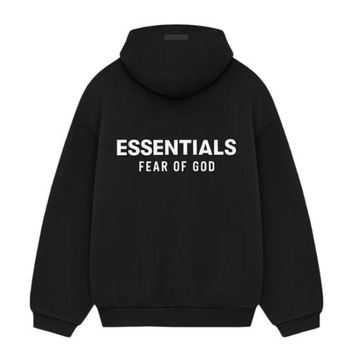 Fear of God Essentials Fleece Hoodie (FW24) Black