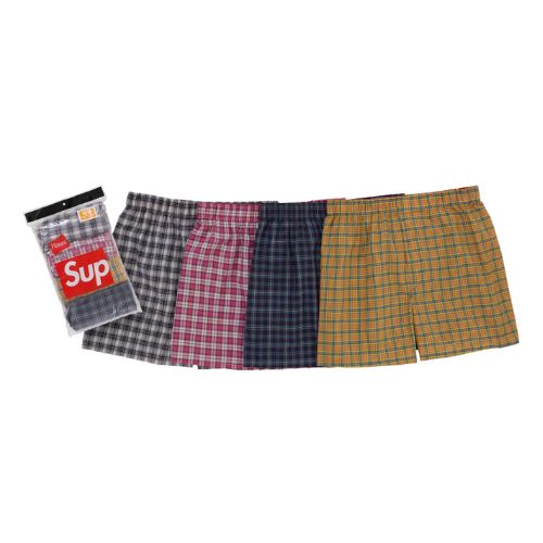 Supreme Hanes Plaid Boxers (4 Pack) Multicolor