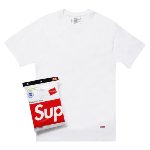 Supreme Hanes T-shirts (3 Pack) White