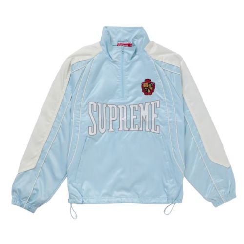 Supreme Satin Piping Jacket Light Blue
