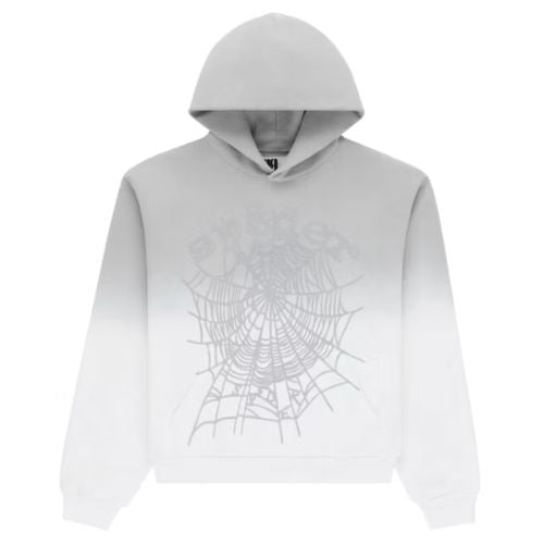 Sp5der Ombre OG Web Hoodie Grey