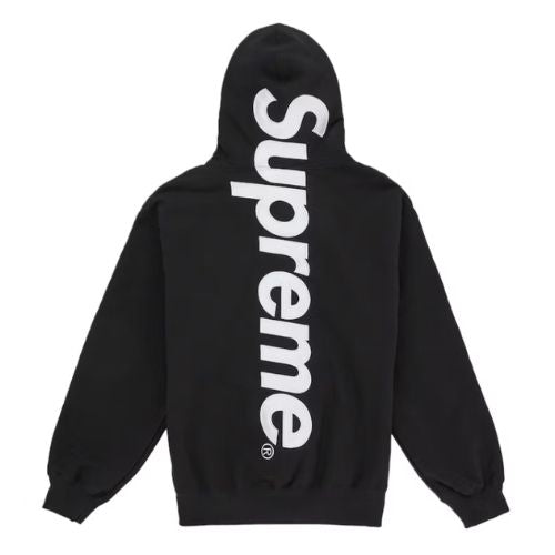 Supreme Satin Hooded Sweatshirt Black