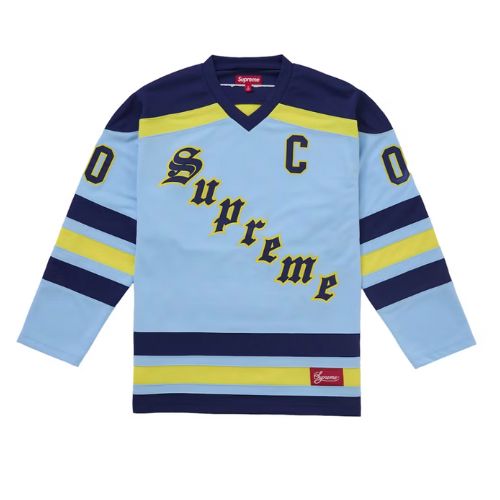 Supreme Fire & Ice Hockey Jersey Light Blue