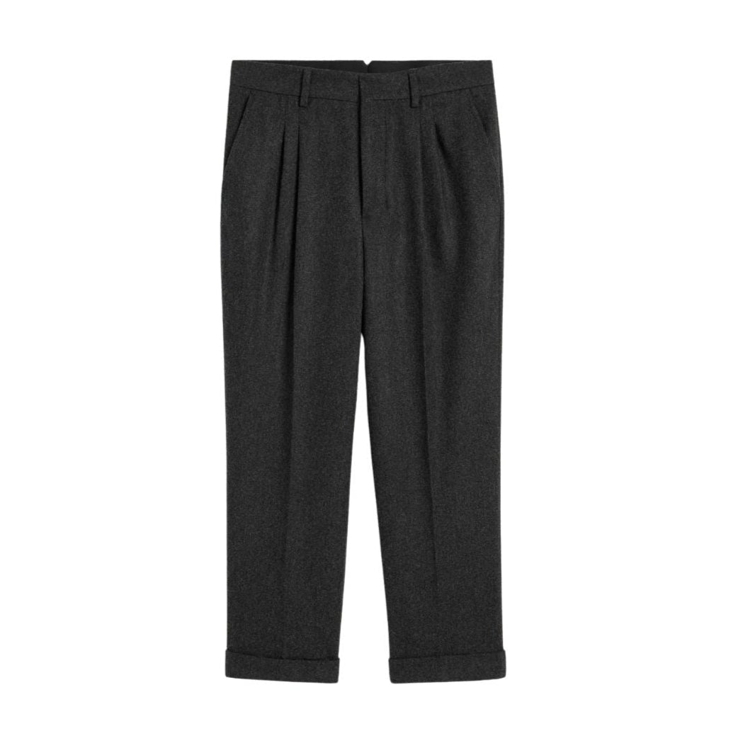 AMI Carrot Fit Trousers Grey