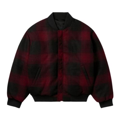 Born x Raised Reversible Bomber Black W/ Red