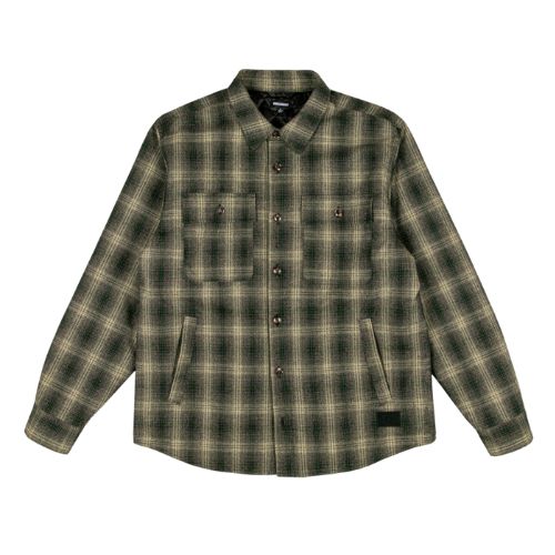 Born x Raised Oversized Embroidered Flannel Shirt Jacket