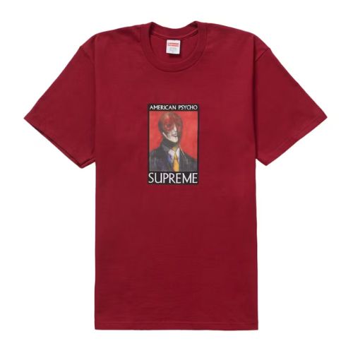 Supreme American Psycho Tee Cardinal