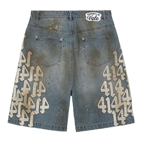 Vale Forever White Charm Jorts Blue