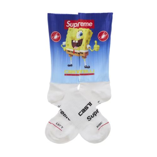 Supreme SpongeBob Castelli Socks Blue