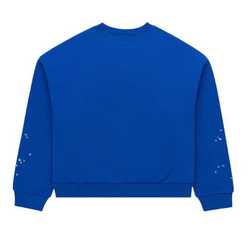 Sp5der Varsity Web Crewneck Blue