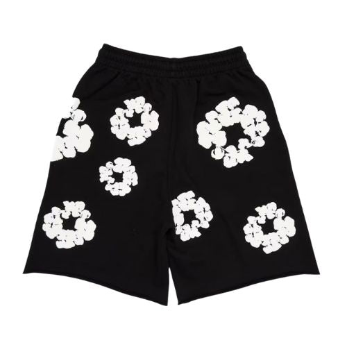 Denim Tears The Cotton Wreath Shorts Black