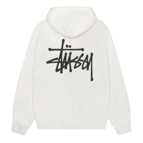 Stüssy Logo Hoodie Off White
