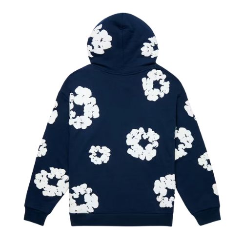Denim Tears The Cotton Wreath Navy Hoodie