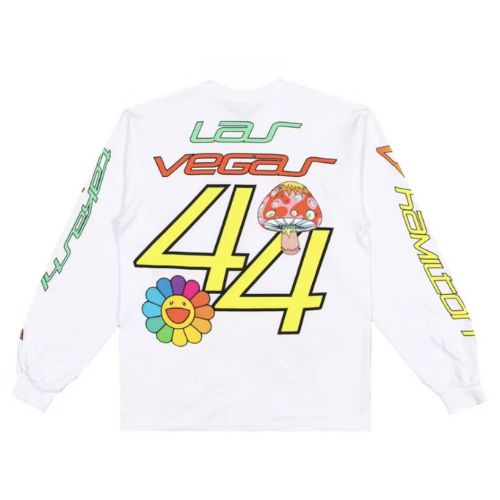 Takashi Murakami +44 Psychedelic Race L/S T-Shirt White