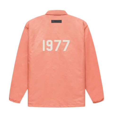Fear of God Essentials Nylon Coaches Jacket Coral