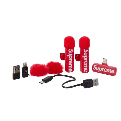 Supreme Mini Mics (Set of 2) Red