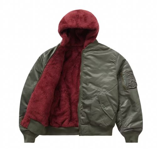 Supreme Faux Fur Reversible MA-1 Olive
