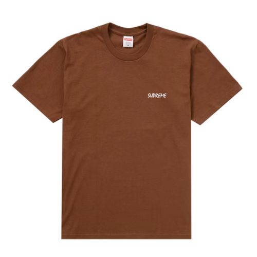 Supreme Black Cat Tee Brown
