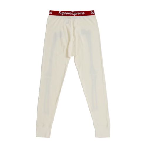 Supreme Hanes Bones Thermal Pant White