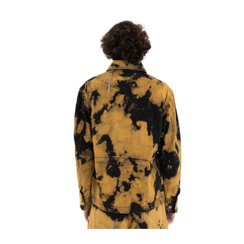 Feng Chen Wang Black Tie-Dye Denim Jacket