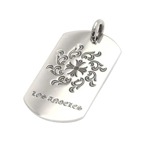 Chrome Hearts Dog Tag Shine Los Angeles With Ball Chain
