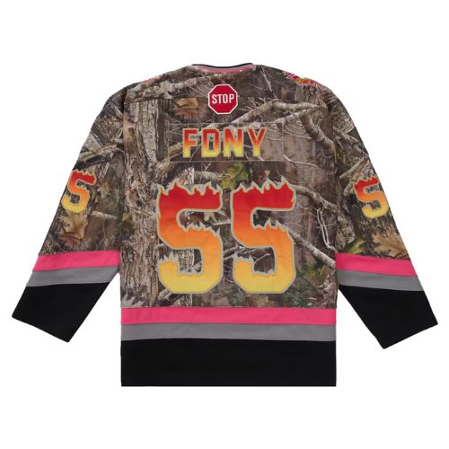 Supreme FDNY Hockey Jersey Truetimber Camo
