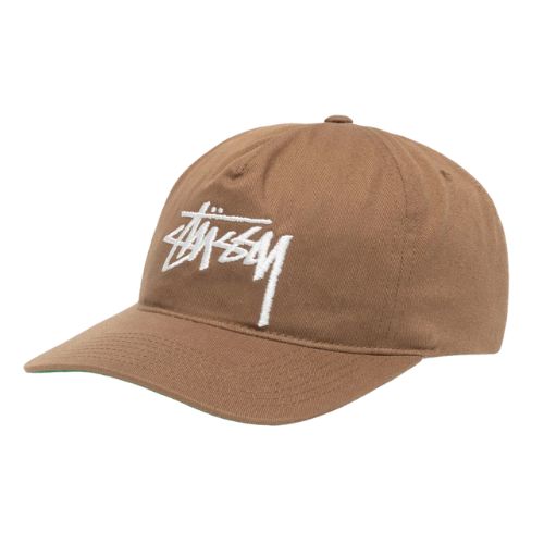 Stüssy Mid-Depth Big Stock Snapback Brown