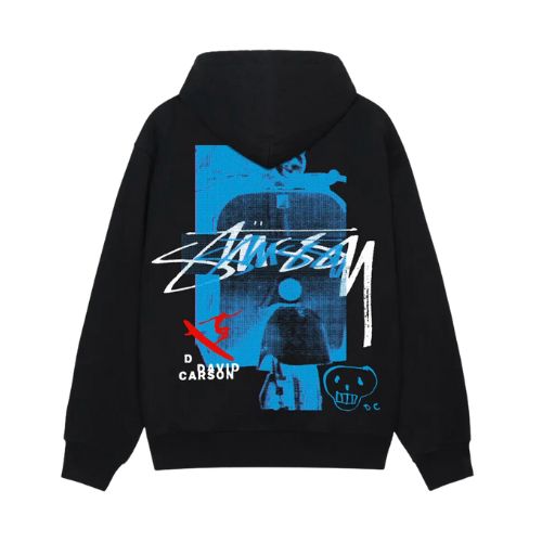 Stüssy David Carson Vespa Hoodie 'Black'