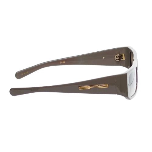 Sp5der x Flatlist Eyewear "Slug" Sunglasses Silver Mink
