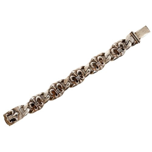Chrome Hearts Fleur de Lis Sterling Bracelet