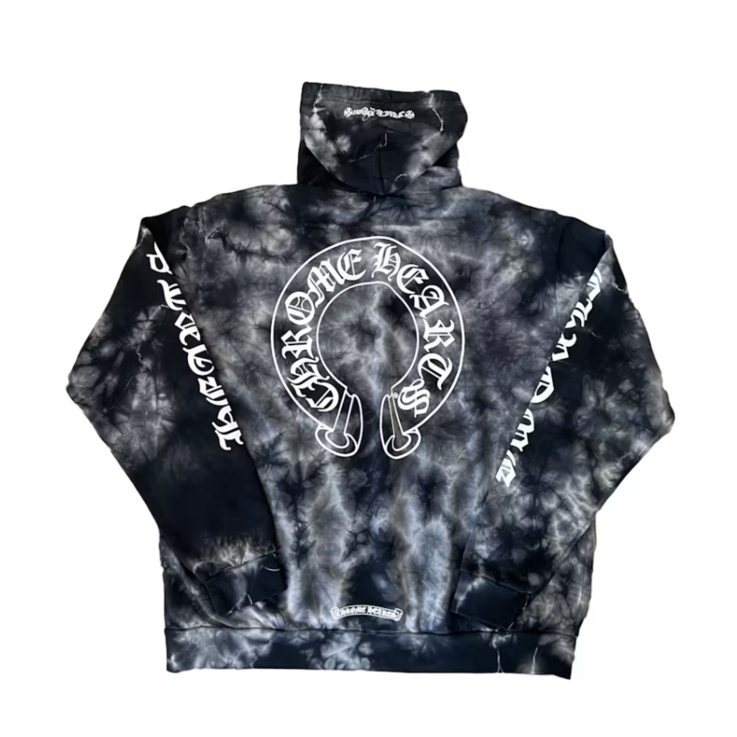 Chrome Hearts Black Hoodie Tie Dye