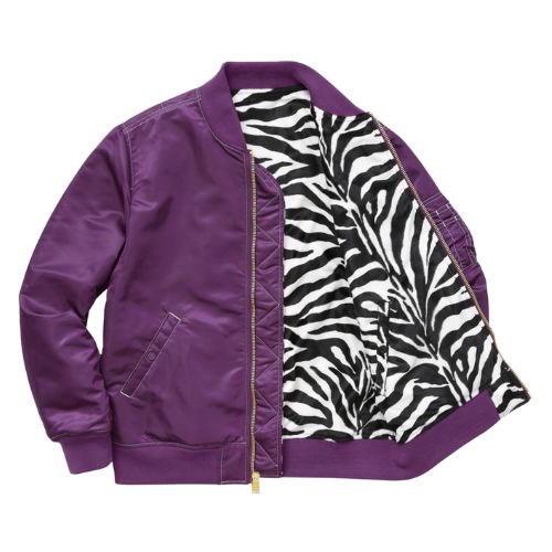 Supreme Zebra Reversible Bomber Jacket 