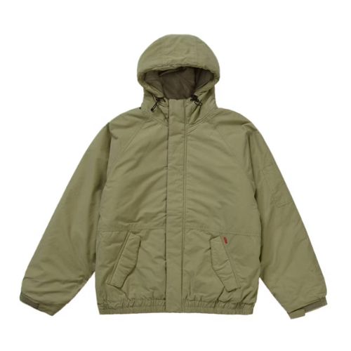 Supreme Needlepoint Hooded Jacket Olive