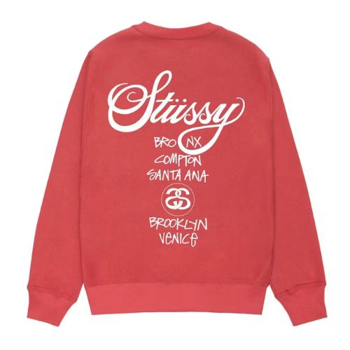 Stüssy World Tour Crewneck Pepper
