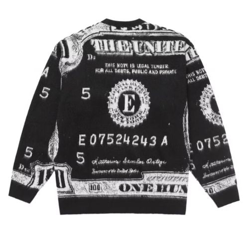 Supreme Money Sweater Black