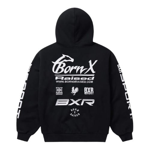 Born x Raised Parlay Zip Up Hoodie Black
