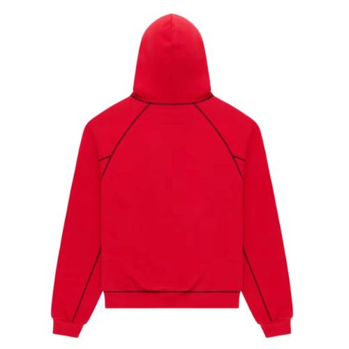 Sp5der Splat Collision Hoodie Red