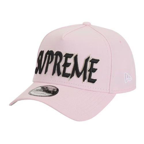 Supreme Sharp Spellout Adjustable New Era Light Pink Hat