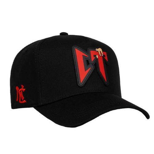 JC Hats CT Black/Red PVC