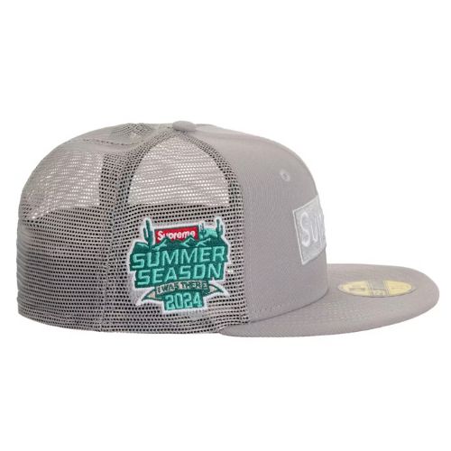 Supreme Box Logo x New Era Cap Grey