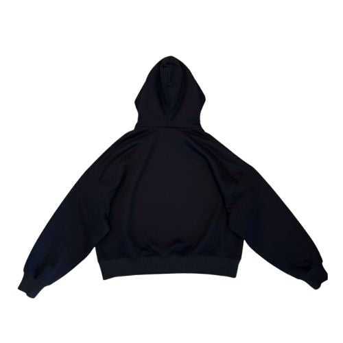 bandeja de plata zip up hoodie black