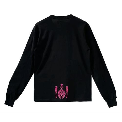 Chrome Hearts Foti Skull LS Black and Pink