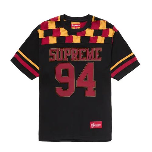 Supreme Raw Edge Football Top Black